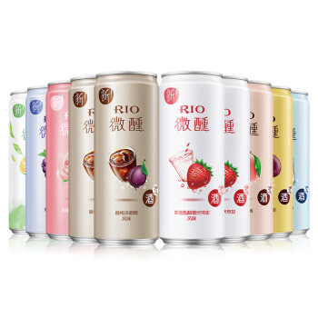 锐澳（RIO）预调鸡尾酒果酒微醺3度330ml*10罐（口味
