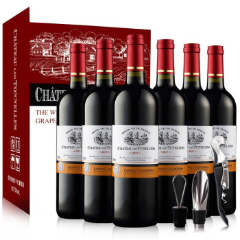 图利斯法国原酒进口图利斯酒庄系列干红葡萄酒750ml整箱6支